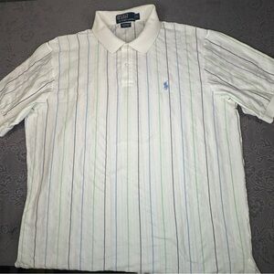 Polo Ralph Lauren Striped Pima Cotton Short Sleeve Polo XL 48in Chest